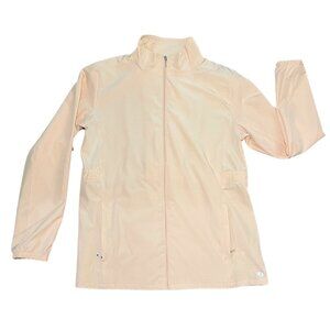 Hang Ten Women’s Peach Pink UV Protection Water Resistant Zip Up Jacket Large